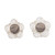 Opal filigree button earrings, 'Eternal Optimism' - Andean Opal Filigree Earrings (image 2a) thumbail