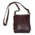 Leather shoulder bag, 'Voyager' - Dark Brown Leather Shoulder Bag (image 2a) thumbail