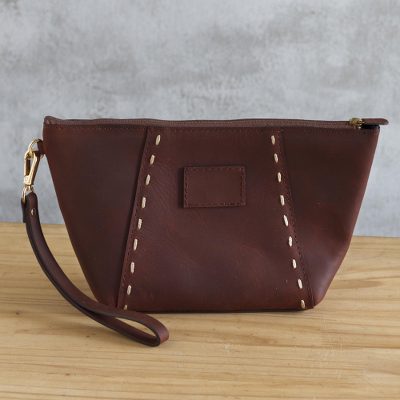 Leather wristlet, Top Notch