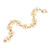 Gold-plated link bracelet, 'Cadena de Margaritas' - Peruvian Daisy Chain Gold-Plated Link Bracelet (image 2c) thumbail