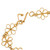 Gold-plated link bracelet, 'Cadena de Margaritas' - Peruvian Daisy Chain Gold-Plated Link Bracelet (image 2d) thumbail