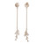 Sterling silver dangle earrings, 'White Cypress' - Sterling Silver Handmade Modern Long Earrings from Peru (image 2c) thumbail