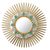 Wood and glass wall mirror, 'Flower of the Sun' - Hand Painted Wood Sun Wall Mirror (image 2a) thumbail