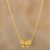 Gold-plated filigree pendant necklace, 'Radiant Butterfly' - Butterfly Necklace in 18k Gold Plated Filigree thumbail