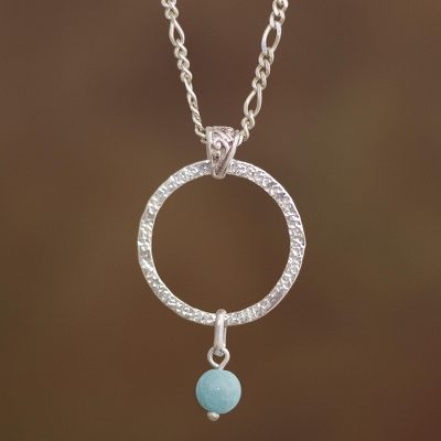 Amazonite pendant necklace, Circle of Honor