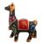 Ceramic figurine, 'Chullo Llama in Black' - Hand Painted Ceramic Llama (image 2b) thumbail