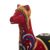 Ceramic figurine, 'Chullo Llama in Red' - Artisan Crafted Ceramic Llama Sculpture (image 2e) thumbail