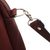 Leather messenger bag, 'Morral in Chestnut Brown' - Wool Insert Leather Brown Crossbody Messenger Bag from Peru (image 2g) thumbail