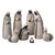 Chulucanas ceramic nativity scene, 'Reverent Nativity' (8 pieces) - 8-Piece Black & White Chulucanas Ceramic Nativity Scene (image 2a) thumbail