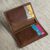 Leather wallet, 'Subtle in Camel' - Six Card Slot Bi-Fold Brown Leather Wallet from Peru (image 2b) thumbail
