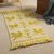Wool area rug, 'Sunrise Song' (2x3.5) - Geometric Golden Yellow Bird Wool Area Rug from Peru (2x3.5) (image 2b) thumbail