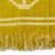 Wool area rug, 'Sunrise Song' (2x3.5) - Geometric Golden Yellow Bird Wool Area Rug from Peru (2x3.5) (image 2e) thumbail