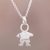 Sterling silver pendant necklace, 'Beautiful Boy' - Boy Pendant Necklace in Sterling Silver thumbail
