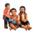 Ceramic tableau, 'Loaves and Fishes' (12 pieces) - Handmade Ceramic Christian Themed Tableau (12 Pieces) (image 2c) thumbail