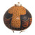 Sterling silver accented gourd figurine, 'Owl Traumatologist' - Dried Gourd Doctor Figurine (image 2f) thumbail