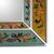 Reverse-painted glass wall mirror, 'In the Garden' - Mint and Antique Gold Wall Mirror (image 2b) thumbail