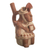 Ceramic vessel, 'Royal Moche Warrior' - Peru Archaeology Clay Moche Soldier Replica Vessel thumbail