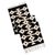 Wool-blend table runner, 'Chakana Energy' - Black and Ivory Table Runner (image 2a) thumbail