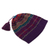 100% alpaca knit hat, 'Jewel of the Andes' - Jewel-Toned 100% Alpaca Knit Hat (image 2b) thumbail