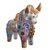 Ceramic sculpture, 'Big Pucará Bull in White' - White Floral Bull Sculpture (image 2a) thumbail