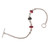 Tourmaline and sterling silver beaded bracelet, 'Red Light, Green Light' - Beaded Silver and Tourmaline Bracelet (image 2c) thumbail