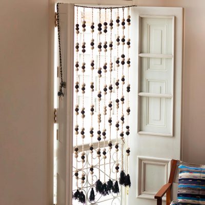Wool pom pom door curtain, Balls of Yarn
