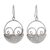 Sterling silver dangle earrings, 'Midnight in the City' - Contemporary Sterling Silver Earrings (image 2a) thumbail