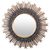 Reverse-painted glass wall mirror, 'San Juan Sunflower' - Wall Mirror with Reverse-Painted Glass (image 2a) thumbail