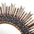 Reverse-painted glass wall mirror, 'San Juan Sunflower' - Wall Mirror with Reverse-Painted Glass (image 2b) thumbail
