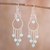 Quartz chandelier earrings, 'Belle of the Ball' - Blue Quartz Chandelier Earrings (image 2) thumbail