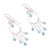 Quartz chandelier earrings, 'Belle of the Ball' - Blue Quartz Chandelier Earrings (image 2c) thumbail