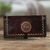 Leather wallet, 'Cusco Sun' - Brown Leather Wallet with Embossed Inca Sun Symbol from Peru (image 2) thumbail