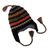 Reversible alpaca blend chullo hat, 'Nocturnal Adventure' - Handwoven Reversible Black and Grey Alpaca Blend Chullo Hat thumbail