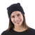 100% alpaca hat,'Black Braid Cascade' - 100% alpaca hat (image 2c) thumbail