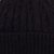 100% alpaca hat,'Black Braid Cascade' - 100% alpaca hat (image 2g) thumbail
