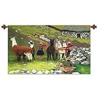 Wool tapestry,