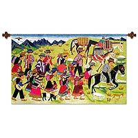Wool tapestry,