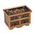 Painted glass chest of drawers, 'Renaissance' - Collectible Reverse Painted Glass Decorative Jewelry Box (image 2a) thumbail