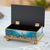 Painted glass box, 'Sea Life' - Painted glass box (image 2b) thumbail