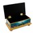 Painted glass box, 'Sea Life' - Painted glass box (image 2d) thumbail