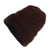 100% alpaca hat, 'Brown Mountain Roads' - Hand Woven 100% Alpaca Wool Beanie Hat thumbail