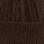 100% alpaca hat, 'Brown Mountain Roads' - Hand Woven 100% Alpaca Wool Beanie Hat (image 2b) thumbail