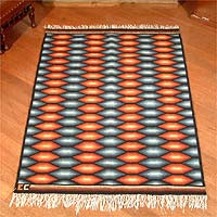 Wool rug Sun Warmth 4x5 Peru