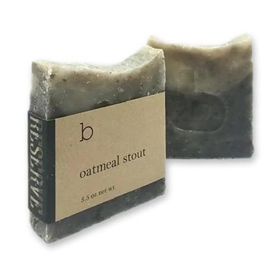 Oatmeal Stout Soap (Set of 2) - Vegan Oatmeal Bar Soap with Moroccan Clay (Set of 2)