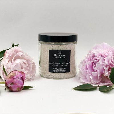 Peppermint and Sea Salt Bath Soak - Organic Detoxing Peppermint and Sea Salt Bath Soak