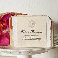Unearth Malee Bali Flowers Organic Soap (set of 2) - Certified Organic Cruelty-Free Soap (Set of 2)