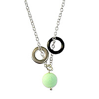 Eco-friendly charm necklace, 'Scuba Style' - Zero Waste Upcycled Scuba Parts Necklace