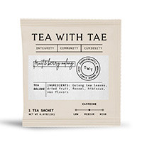 Tea bag, 'Fruit & Berry Oolong' - Caffeinated Fruit & Berry Oolong Tea