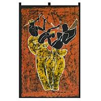 Batik wall hanging,