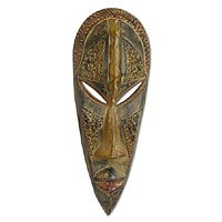 Akan wood mask,